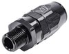 AN to NPT Straight Max Flow Swivel Hose End [3/8 in. NPT Male to -10 AN Hose, Black] - image 3