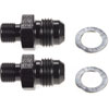 Automatic Transmission Adapter Fittings, Aluminum [1/8 NPSM x -6 AN, Black] - image 3