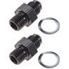 Automatic Transmission Adapter Fittings, Aluminum [1/4 in. NPSM x -6 AN, Black] - image 2