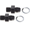 Automatic Transmission Adapter Fittings, Aluminum [1/4 in. NPSM x -6 AN, Black] - image 3