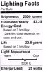 Omnidirectional COB 25W Daylight LED Light Bulb [2,500 Lumens] - image 3