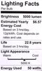 Omnidirectional COB 50W Daylight LED Light Bulb [5,000 Lumens] - image 3