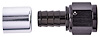 Straight AN Crimp-On Hose End Fitting [-10 AN Female to -10 AN Hose, Black] - image 1