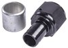 Straight AN Crimp-On Hose End Fitting [-12 AN Female to -12 AN Hose, Black] - image 2