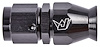 AN Straight PTFE Hose End Fitting [-6 AN Female to -6 AN PTFE Hose, Black Anodized Aluminum] - image 1