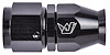 AN Straight PTFE Hose End Fitting [-8 AN Female to -8 AN PTFE Hose, Black Anodized Aluminum] - image 1