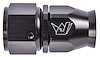 AN Straight PTFE Hose End Fitting [-12 AN Female to -12 AN PTFE Hose, Black Anodized Aluminum] - image 1