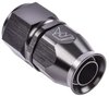 AN Straight PTFE Hose End Fitting [-12 AN Female to -12 AN PTFE Hose, Black Anodized Aluminum] - image 2