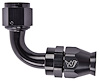 AN 90-Degree PTFE Hose End Fitting [-10 AN Female to -10 AN PTFE Hose, Black Anodized Aluminum] - image 1