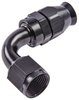 AN 90-Degree PTFE Hose End Fitting [-10 AN Female to -10 AN PTFE Hose, Black Anodized Aluminum] - image 3