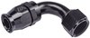 AN 90-Degree PTFE Hose End Fitting [-12 AN Female to -12 AN PTFE Hose, Black Anodized Aluminum] - image 3