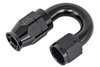 AN 180-Degree PTFE Hose End Fitting [-10 AN Female to -10 AN PTFE Hose, Black Anodized Aluminum] - image 3