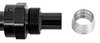 AN 180-Degree PTFE Hose End Fitting [-10 AN Female to -10 AN PTFE Hose, Black Anodized Aluminum] - image 4