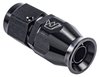 AN Straight Power Steering PTFE Hose End Fitting [-6 AN Female to -6 AN PTFE Hose, Black Anodized Aluminum] - image 2