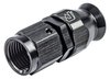 AN Straight Power Steering PTFE Hose End Fitting [-6 AN Female to -6 AN PTFE Hose, Black Anodized Aluminum] - image 3