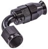 AN 90-Degree PTFE Hose End Fitting [-6 AN Female to -6 AN PTFE Hose, Black Anodized Aluminum] - image 3