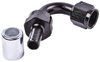 120-Degree AN Crimp-On Hose End Fitting [-8 AN Female to -8 AN Hose, Black] - image 2