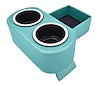 Hot Rod Floor Console For Limited Floor Space Vehicles [Aqua, Cup Holders] - image 1