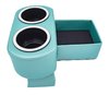 Hot Rod Floor Console For Limited Floor Space Vehicles [Aqua, Cup Holders] - image 2
