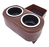 Hot Rod Floor Console For Limited Floor Space Vehicles [Dark Brown, Cup Holders] - image 1