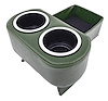 Hot Rod Floor Console For Limited Floor Space Vehicles [Dark Green, Cup Holders] - image 1