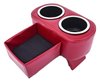 Hot Rod Floor Console For Limited Floor Space Vehicles [Maroon, Cup Holders] - image 4