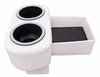 Hot Rod Floor Console For Limited Floor Space Vehicles [White, Cup Holders] - image 2