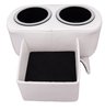 Hot Rod Floor Console For Limited Floor Space Vehicles [White, Cup Holders] - image 3