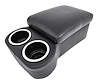Bench Seat Cruiser Console For Full-Depth Bench Seat Vehicles [Black, (2) Large Cup Holders] - image 1