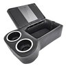 Bench Seat Cruiser Console For Full-Depth Bench Seat Vehicles [Black, (2) Large Cup Holders] - image 2