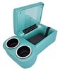 Bench Seat Cruiser Console For Full-Depth Bench Seat Vehicles [Aqua, (2) Large Cup Holders] - image 2