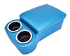 Bench Seat Cruiser Console For Full-Depth Bench Seat Vehicles [Bright Blue, (2) Large Cup Holders] - image 1
