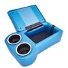 Bench Seat Cruiser Console For Full-Depth Bench Seat Vehicles [Bright Blue, (2) Large Cup Holders] - image 2