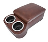 Bench Seat Cruiser Console For Full-Depth Bench Seat Vehicles [Dark Brown, (2) Large Cup Holders] - image 1