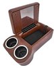 Bench Seat Cruiser Console For Full-Depth Bench Seat Vehicles [Dark Brown, (2) Large Cup Holders] - image 2