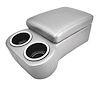 Bench Seat Cruiser Console For Full-Depth Bench Seat Vehicles [Silver, (2) Large Cup Holders] - image 1
