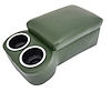 Bench Seat Cruiser Console For Full-Depth Bench Seat Vehicles [Dark Green, (2) Large Cup Holders] - image 1