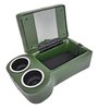 Bench Seat Cruiser Console For Full-Depth Bench Seat Vehicles [Dark Green, (2) Large Cup Holders] - image 2