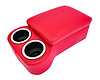 Bench Seat Cruiser Console For Full-Depth Bench Seat Vehicles [Red, (2) Large Cup Holders] - image 1