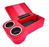 Bench Seat Cruiser Console For Full-Depth Bench Seat Vehicles [Red, (2) Large Cup Holders] - image 2