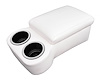 Bench Seat Cruiser Console For Full-Depth Bench Seat Vehicles [White, (2) Large Cup Holders] - image 1