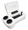 Bench Seat Cruiser Console For Full-Depth Bench Seat Vehicles [White, (2) Large Cup Holders] - image 2