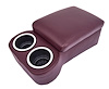 Bench Seat Cruiser Console For Full-Depth Bench Seat Vehicles [Claret, (2) Large Cup Holders] - image 1