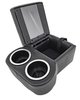 Shorty Bench Seat Cruiser Console For Limited-Depth Bench Seat Vehicles [Black, (2) Large Cup Holders] - image 2