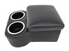 Shorty Bench Seat Cruiser Console For Limited-Depth Bench Seat Vehicles [Black, (2) Large Cup Holders] - image 3