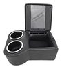 Shorty Bench Seat Cruiser Console For Limited-Depth Bench Seat Vehicles [Black, (2) Large Cup Holders] - image 4