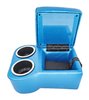 Shorty Bench Seat Cruiser Console For Limited-Depth Bench Seat Vehicles [Bright Blue, (2) Large Cup Holders] - image 4