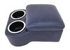 Shorty Bench Seat Cruiser Console For Limited-Depth Bench Seat Vehicles [Dark Blue, (2) Large Cup Holders] - image 3