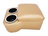 Shorty Bench Seat Cruiser Console For Limited-Depth Bench Seat Vehicles [Gold, (2) Large Cup Holders] - image 3