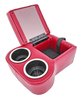 Shorty Bench Seat Cruiser Console For Limited-Depth Bench Seat Vehicles [Maroon, (2) Large Cup Holders] - image 2